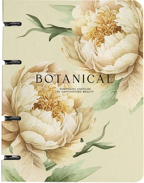 Изображение Тетрадь 120л клетка Би Смарт пион желтая на кольцах БелКанБи , 1 шт