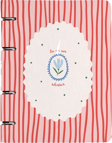 Изображение Тетрадь 120л клетка Би Смарт кокет красн полосы на кол БелКанБи , 1 шт