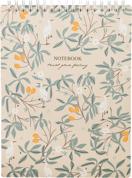 Изображение Блокнот 50л клетка Би Смарт романс цапля Подольский Дом Печати , 1 шт