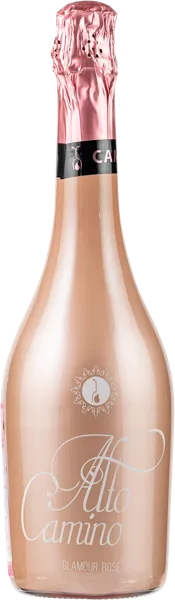 Изображение Напиток виноградосодержащий розовый сладкий газ 5,5% Камино Альто Гламур Розе Рабозо с/б, 0,75 л