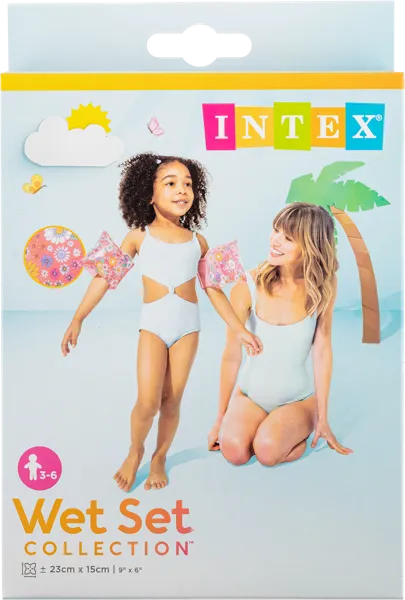 Изображение Нарукавники для плавания 3-6лет Интекс сладкий цветок Интекс , 1 пара