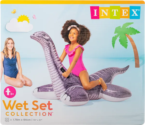 Изображение Игрушка 178*94см для плавания Интекс бронтозавр серый Интекс кор, 1 шт