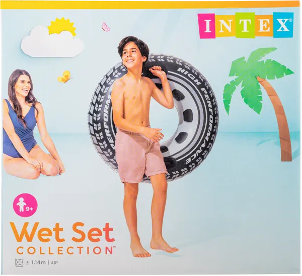 Изображение Круг 114см для плавания Интекс монстр трак шина Интекс кор, 1 шт