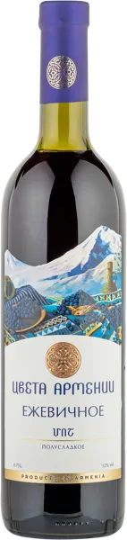 Изображение Вино плодовое красное п/сл Ежевика Цвета Армении ВКЗ Мргашен с/б, 0,75 л