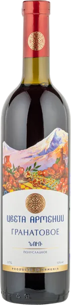 Изображение Вино плодовое красное п/сл Гранат Цвета Армении ВКЗ Мргашен с/б, 0,75 л