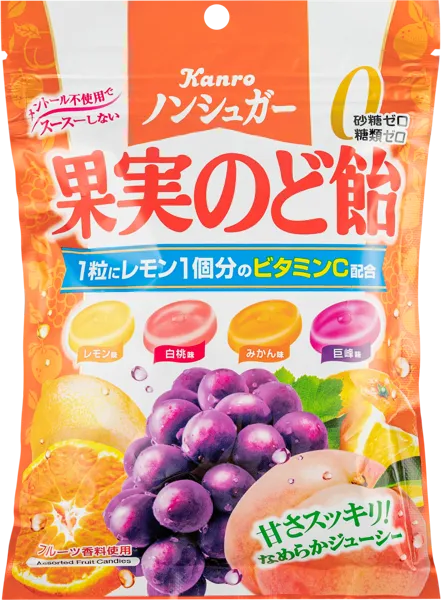 Изображение Леденцы без сахара Канро ассорти освежающие Яокин м/у Атаго, 90 г