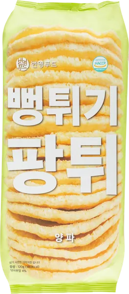 Изображение Хлебцы рисовые хрустящие Беоньюнг с луком Беоньюнг фуд м/у, 120 г