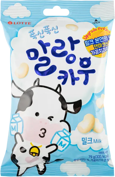 Изображение Карамель мягкая Малан кау молочная Лотте м/у, 79 г