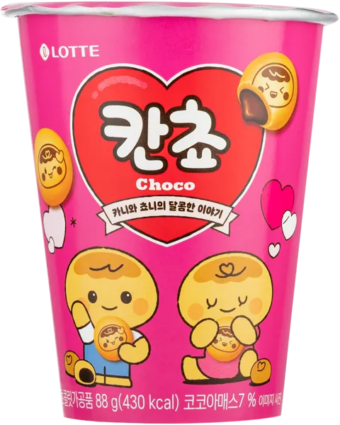 Изображение Печенье с начинкой Канчо шоколад Лотте п/б, 95 г