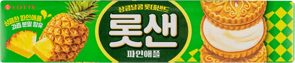 Изображение Печенье сэндвич Лотте ананас Лотте кор, 105 г