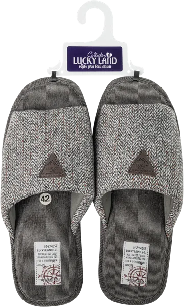 Изображение Тапочки мужские домашние Лакки Лэнд 4352M-CH-O в ассортименте Степ-Трейд , 1 пара