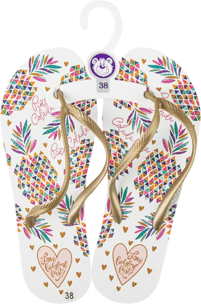 Изображение Пантолеты женские пляжные Лакки Лэнд 4173W-PE в ассортименте Степ-Трейд , 1 пара