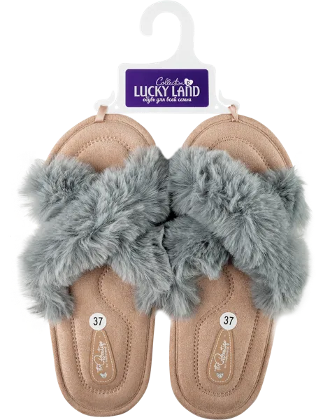 Изображение Тапочки женские домашние Лакки Лэнд 4578W-CH-O в ассортименте Степ-Трейд , 1 пара
