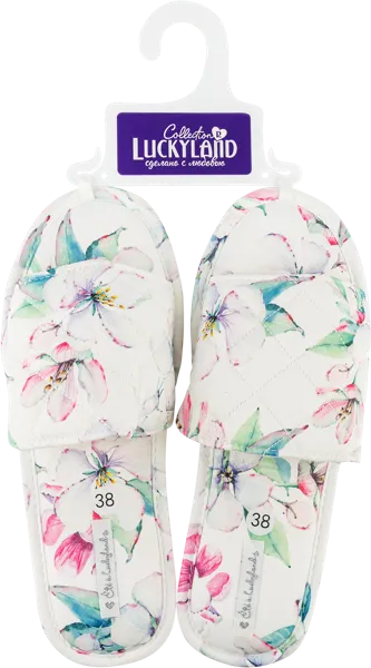 Изображение Тапочки женские домашние Лакки Лэнд 3936W-CH-O в ассортименте Степ-Трейд , 1 пара