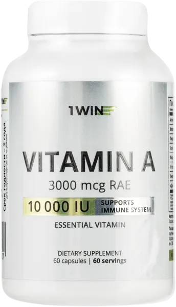 Изображение Комплекс витаминный 1ВИН витамин А 10000ме Винлаб Нутришин п/б, 60 шт