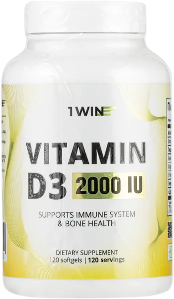Изображение Комплекс витаминный 1ВИН витамин д3 5000ме Винлаб Нутришин п/б, 120 шт