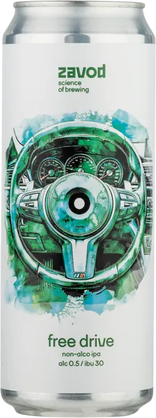 Изображение Пиво безалкогольное 0,5% Завод фри Драйв Русский Крафт ж/б, 0,45 л