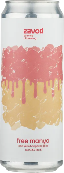 Изображение Пивной напиток безалкогольный 0,5% Завод фри Морнинг Маня Русский Крафт ж/б, 0,45 л