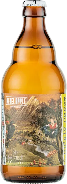 Изображение Сидр яблочный сухой 6,0% Ребел Эппл Дикий крест Ориджинал Ребел Эппл с/б, 0,5 л