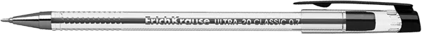 Изображение Ручка 0,7мм черная шариковая Эрих Краузе ультра-20 стик классик Эрих Краузе , 1 шт