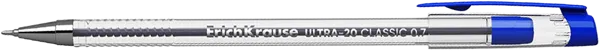Изображение Ручка 0,7мм синяя шариковая Эрих Краузе ультра-20 стик классик Эрих Краузе , 1 шт