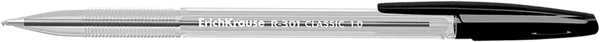 Изображение Ручка 1мм черная шариковая Эрих Краузе R-301 стик ориджинал Эрих Краузе , 1 шт