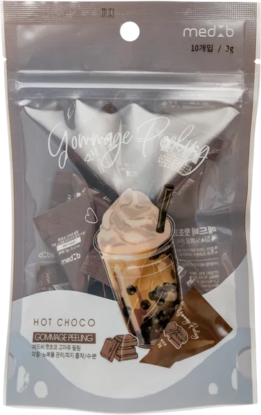 Изображение Пилинг гоммаж для лица питание Мед Би масло какао Синдо м/у, 10 шт