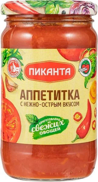 Изображение Аппетитка Пиканта нежно-острая Вкусный продукт с/б, 360 г