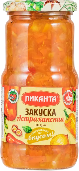 Изображение Закуска овощная Пиканта астраханская Вкусный продукт с/б, 460 г