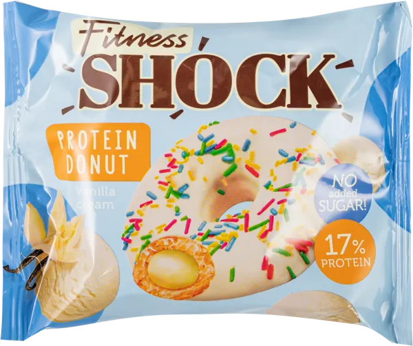 Изображение Донат протеиновый Фитнес шок ваниль Фитнес десерты м/у, 70 г