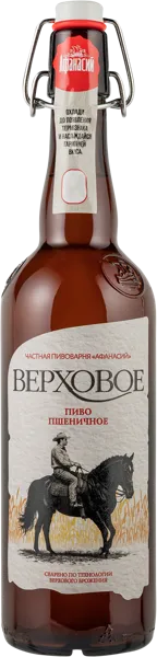 Изображение Пиво светлое Лагер 4,9% н/ф Афанасий Верховое Афанасий с/б, 0,75 л