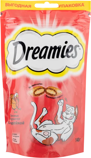 Изображение Лакомство для кошек Дримис индейка Марс м/у, 140 г