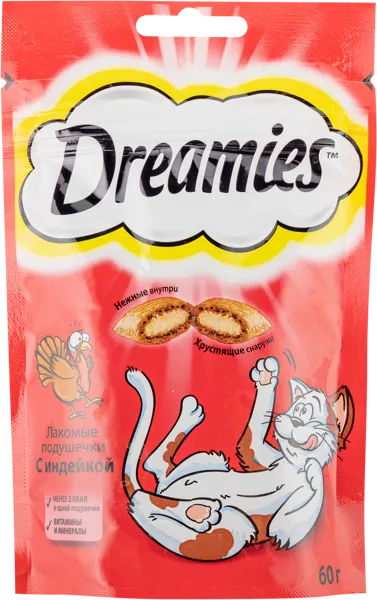 Изображение Лакомство для кошек Дримис индейка Марс м/у, 60 г