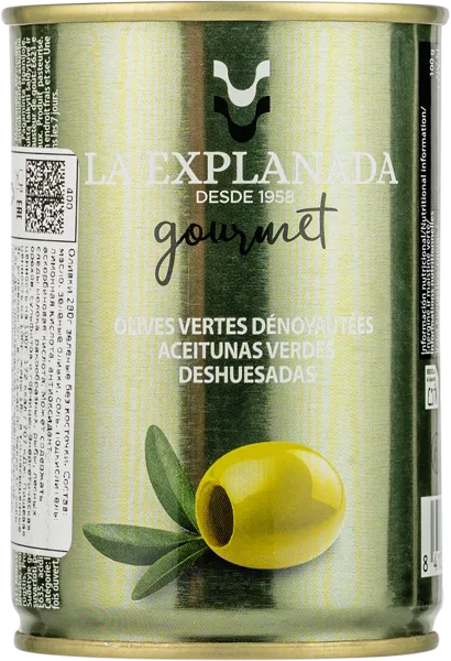 Изображение Оливки без косточки Ла эспланада зеленые Асейтунас Касорла ж/б, 280 г