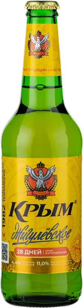 Изображение Пиво светлое Лагер 4,4% Крым жигулевское ПБК Крым с/б, 0,45 л