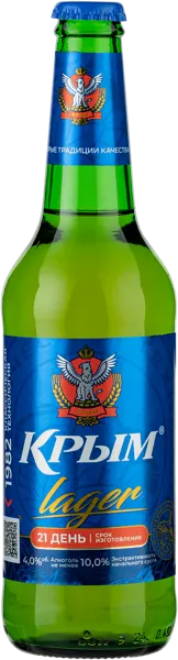 Изображение Пиво светлое Лагер 4,2% Крым лагер ПБК Крым с/б, 0,45 л