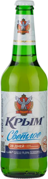 Изображение Пиво светлое Лагер 4,4% Крым светлое ПБК Крым с/б, 0,45 л