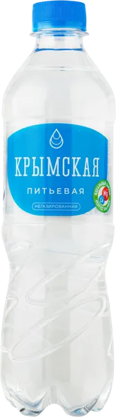 Изображение Вода негаз pH 7,4 Крымская питьевая ПБК Крым п/б, 0,5 л