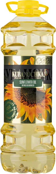 Изображение Масло подсолнечное Кубаночка рафинированное Гранд-Стар п/б, 2 л