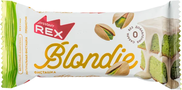 Изображение Пирожное протеиновое Протеин Рекс блонди фисташка Роял Кейк м/у, 50 г