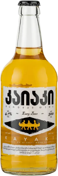 Изображение Пиво светлое Лагер 4,7% Каяки Глобал Биер Джорджия с/б, 0,5 л