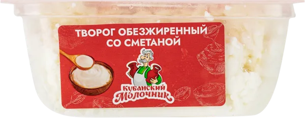 Изображение Творог 7,5% Кубанский Молочник со сметаной Ленинградский СК м/у, 120 г