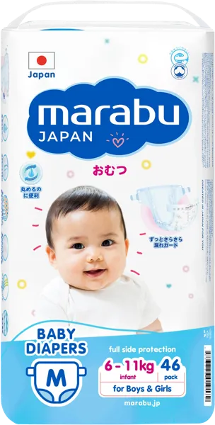 Изображение Подгузники М 6-11 кг Марабу Тяньцзяо Леди м/у, 46 шт
