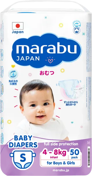 Изображение Подгузники S 2-8 кг Марабу Тяньцзяо Леди м/у, 50 шт