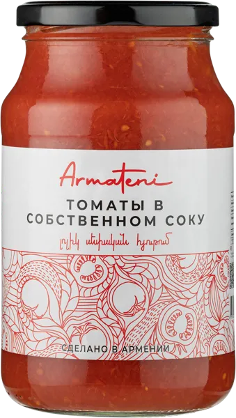 Изображение Томаты в собственном соку Арматени Арматени с/б, 920 г