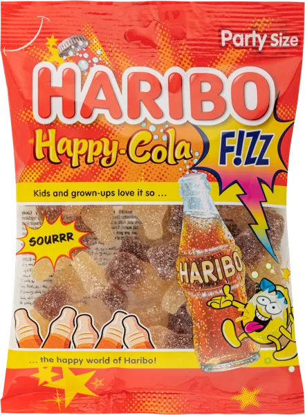 Изображение Мармелад жевательный Харибо хэппи кола кислый Харибо м/у, 160 г