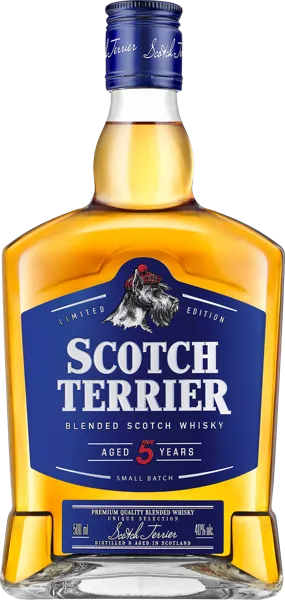 Изображение Виски купажированный Скотч Террьер 5 лет Альянс 1892 ВКЗ с/б, 0,5 л