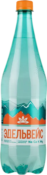 Изображение Мин вода газ рН 7,8 Эдельвейс лечебно-столовая Эдельвейс Л п/б, 1 л