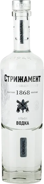 Изображение Водка Спирт Альфа 40% Стрижамент спешиал Стрижамент с/б, 0,5 л