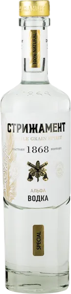 Изображение Водка Спирт Альфа 40% Ориджинал Стрижамент с/б, 0,5 л